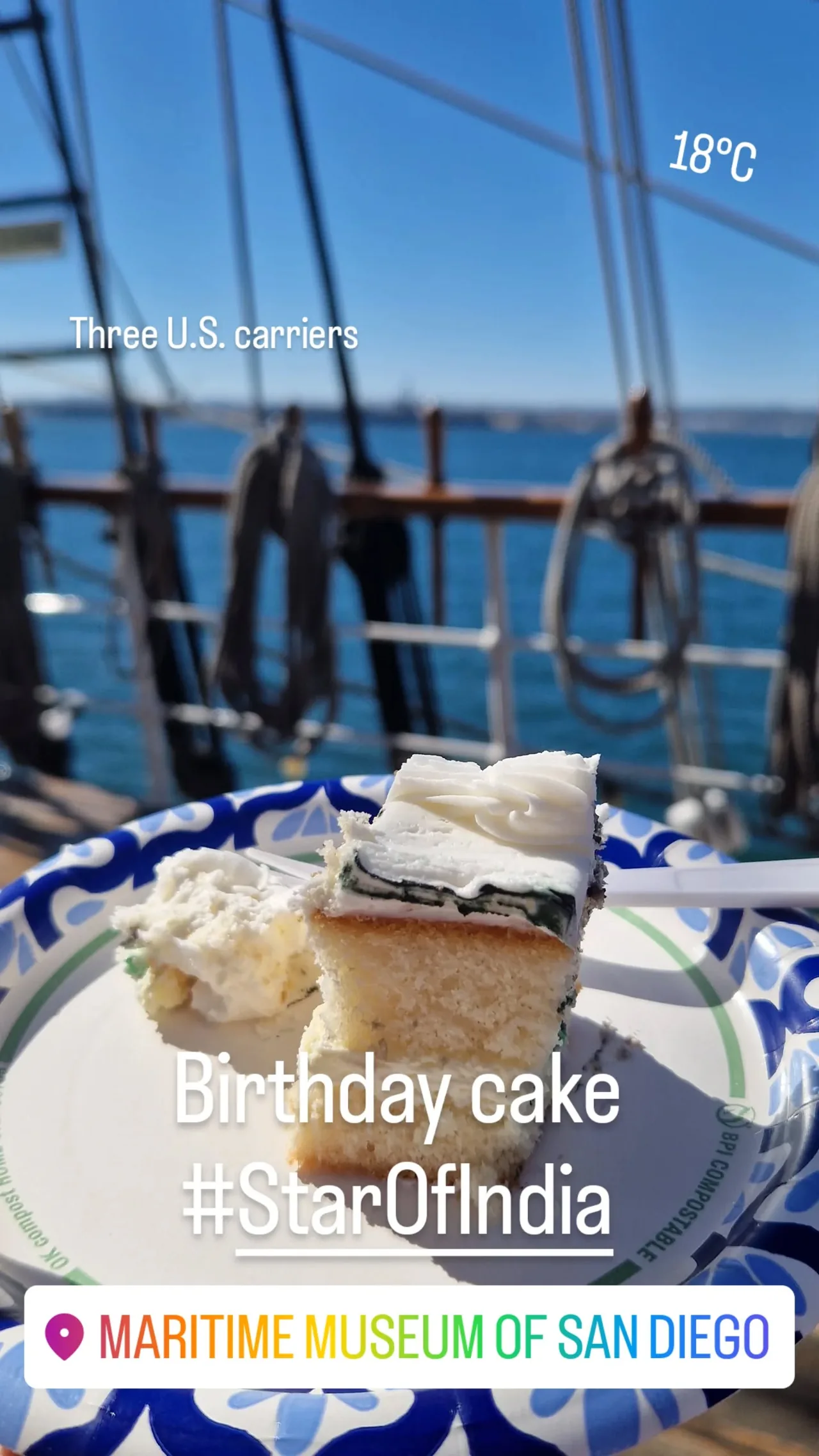 Birthday cake
#StarOfIndia Three U.S. carriers